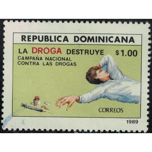 République Dominicaine 1989 Oblitéré Used Campagne Nationale Contre La Drogue Y&t Do 1055e Su