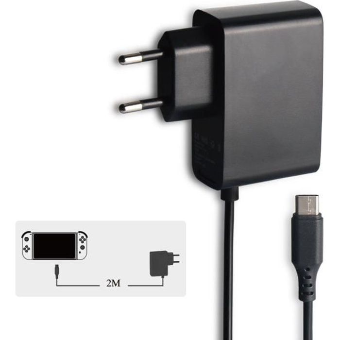 Chargeur Secteur Type C Pour Nintendo Switch Console Et Accessoires