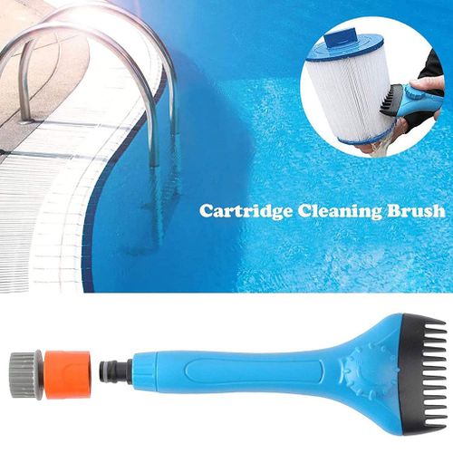 Filtre de piscine brosse de nettoyage, brosse de nettoyage en plastique ? main avec connecteur de tuyau US