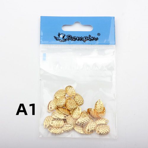 Anneaux De Pêche En Nickel, 50 Pièces/Paquet, Lames, Leurre, Cuillère, Accessoire Adapté Au Matériel De Bar, Truite