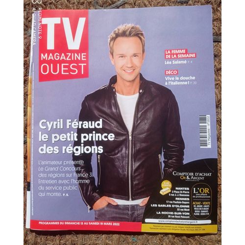 Tv Magazine Ouest 1832 : Cyril Féraud Le Petit Prince Des Régions