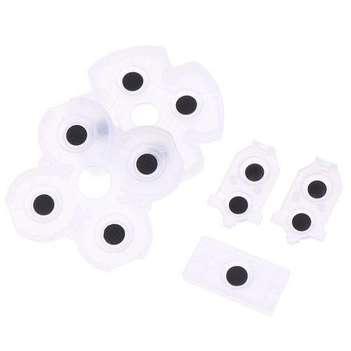 Coussinets en caoutchouc pour manette Sony Playstation 4 PS4, 1 ensemble, boutons en Silicone conducteurs, pièces de rechange de jeu