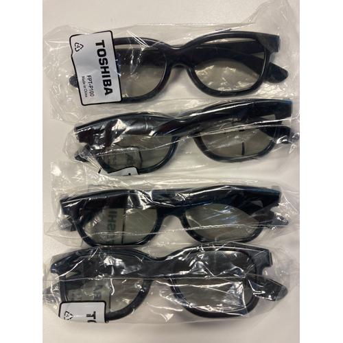 Toshiba FPT-P100 stereoscopic 3D glasses Black