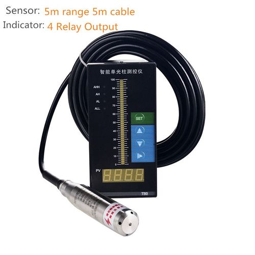 Capteur de Niveau d'Eau,Mesure 4-20mA,Sortie RS485,Portée 2m,3m,5m,10m,Capteur de Niveau Hydrostatique - Type 5M Range 5M Cable-rs485 Output