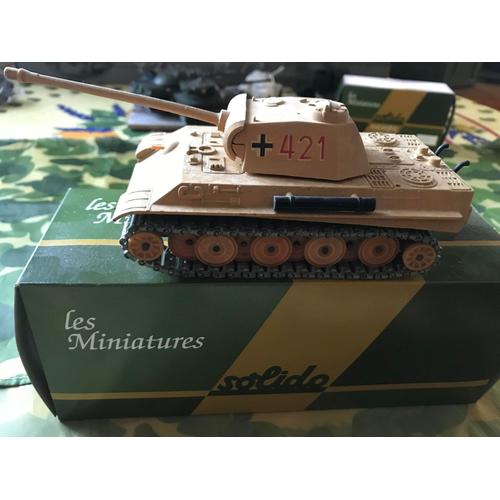 Char Allemand Pzkpfw V Panther Ausf G Type 1944/45 1/55 Eme De La Marque Solido Neuf Boite-Solido