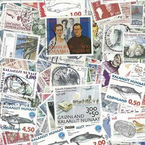 Collection De Timbres Groenland Oblitérés : Qté - 25 Timbres Différents