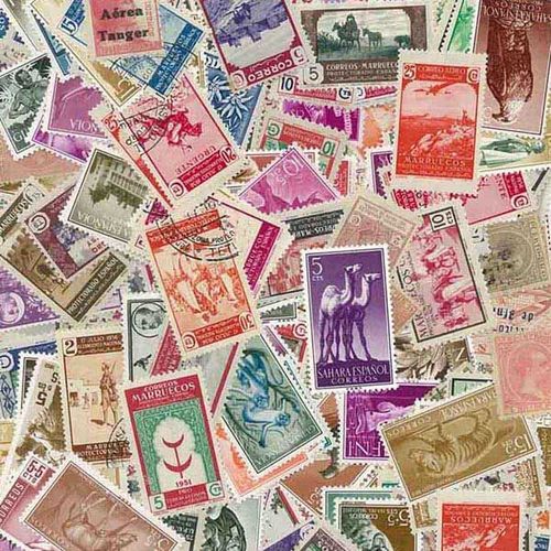 Collection De Timbres Espagne Colonies Oblitérés : Qté - 1000 Timbres Différents