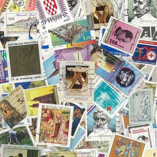 Collection De Timbres Croatie Apres 1991 Oblitérés : Qté - 50 Timbres Différents
