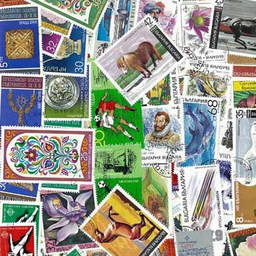 Collection De Timbres Bulgarie Oblitérés : Qté - 300 Timbres Grand Format
