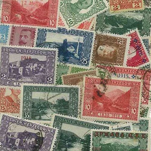 Collection De Timbres Bosnie Avt 40 Oblitérés : Qté - 75 Timbres Différents