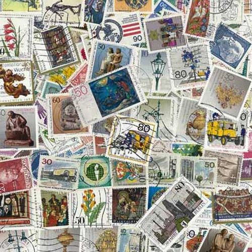 Collection De Timbres Berlin Oblitérés : Qté - 300 Timbres Différents