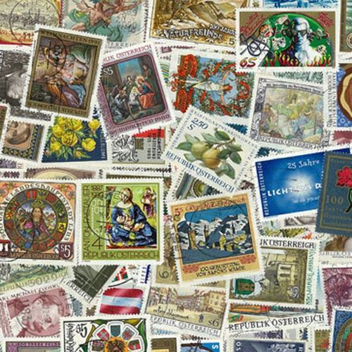 Collection De Timbres Autriche Oblitérés : Qté - 200 Timbres Différents