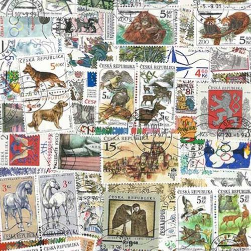 Collection De Timbres Tcheque Republique Oblitérés : Qté - 50 Timbres Différents