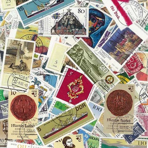 Collection De Timbres Allemagne Obliteres : Qté - 300 Timbres Différents