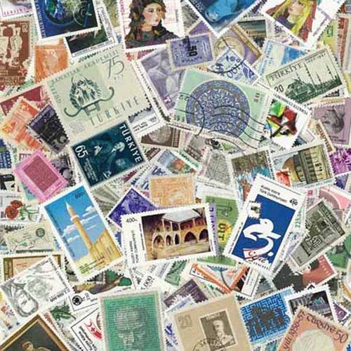 Collection De Timbres Turquie Oblitérés : Qté - 100 Timbres Différents