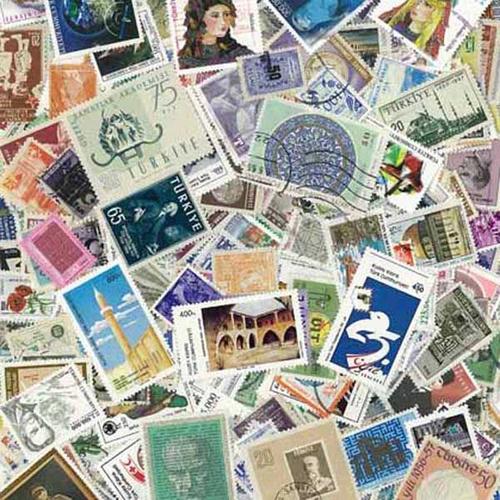 Collection De Timbres Turquie Oblitérés : Qté - 300 Timbres Différents