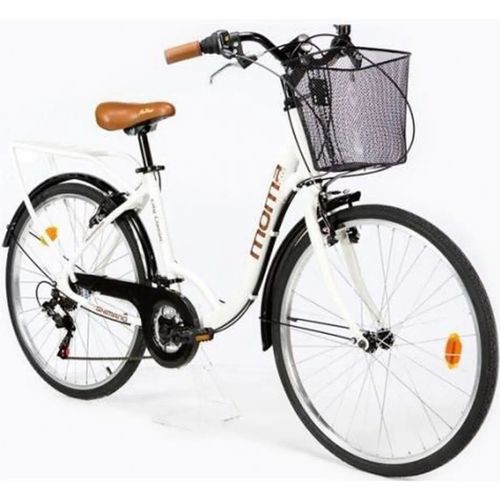 Moma Bikes - Vélo De Ville - City Classic 26" - Aluminium Shimano - 18 Vitesses