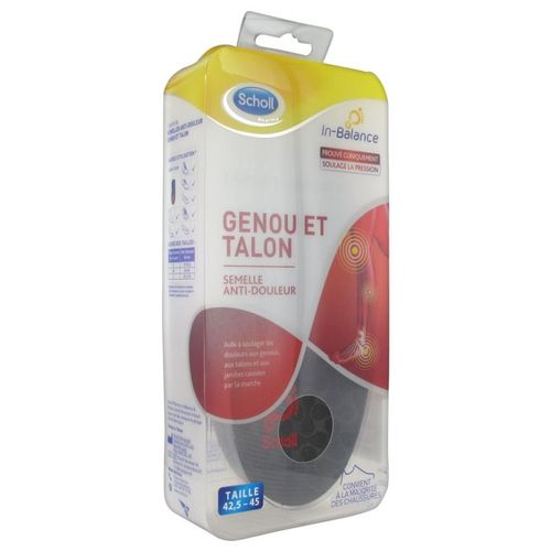 Scholl Semelles Genou Et Talon Taille L 