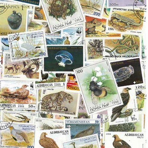 Collection De Timbres Russes Etats Oblitérés : Qté - 50 Timbres Différents