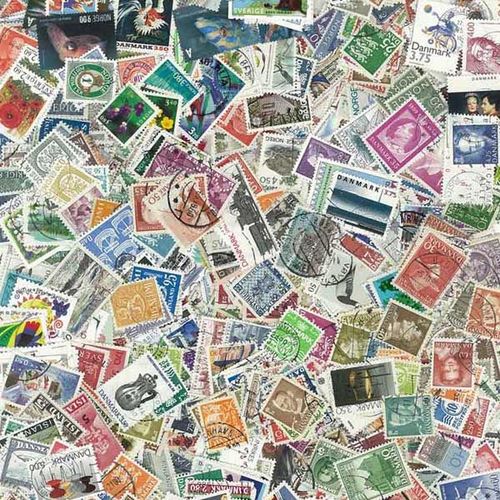 Collection De Timbres Scandinavie Oblitérés : Qté - 200 Timbres Différents