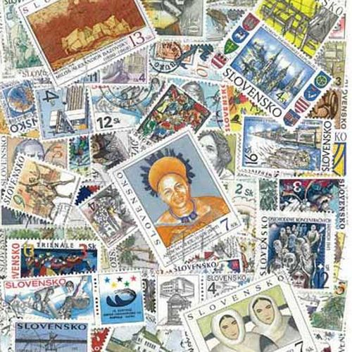 Collection De Timbres Slovaquie Oblitérés : Qté - 300 Timbres Différents