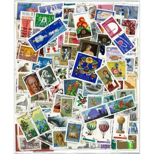 Collection De Timbres Pologne Collection De Timbres Obliteres : Qté - 500 Timbres Grand Format