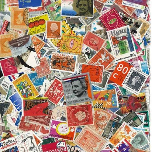 Collection De Timbres Pays Bas Oblitérés : Qté - 1000 Timbres Différents