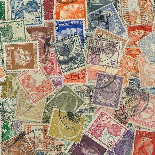 Collection De Timbres Pays Bas Colonies Oblitérés : Qté - 50 Timbres Différents