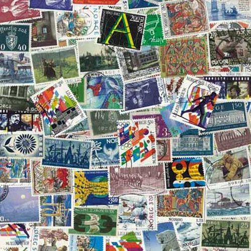 Collection De Timbres Norvege Oblitérés : Qté - 600 Timbres Différents