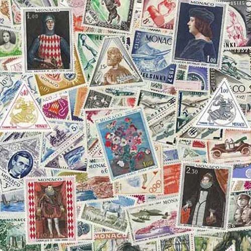 Collection De Timbres Obliteres De Monaco : Qté - 1000 Timbres Différents