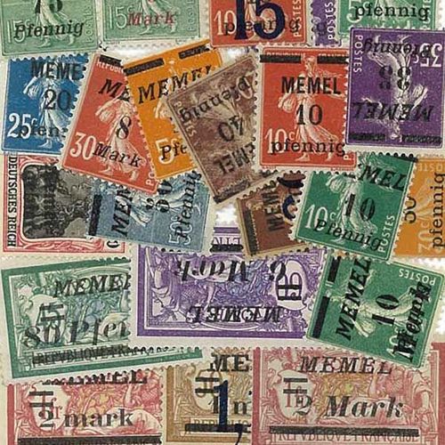 Collection De Timbres Memel Collection De Timbres : Qté - 50 Timbres Différents