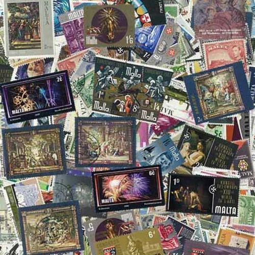 Collection De Timbres Malte Oblitérés : Qté - 50 Timbres Différents