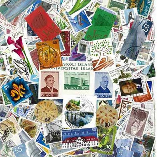 Collection De Timbres Islande Oblitérés : Qté - 25 Timbres Différents