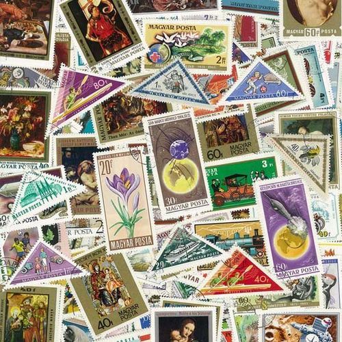Collection De Timbres Hongrie Oblitérés : Qté - 1000 Timbres Grand Format