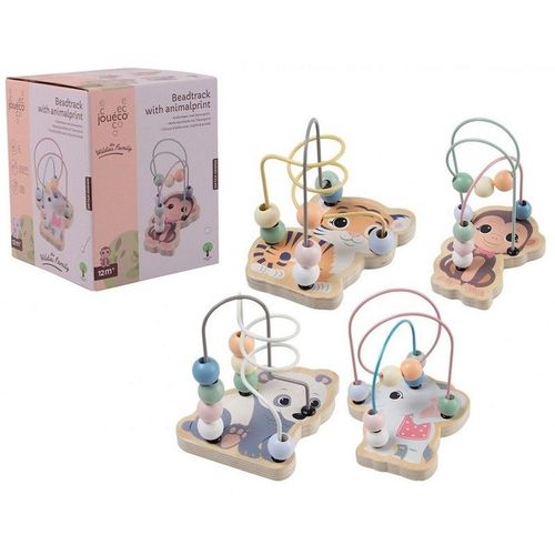 Jouéco - Circuit À Billes Avec Imprimé Animal En Bois