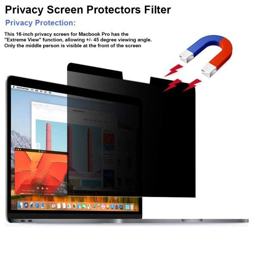 Protecteur D'écran De Confidentialité Pour Macbook Pro 16 Pouces, Film De Protection Anti-Espion Pour Ordinateur Portable, Souple Et Durable