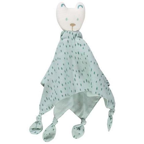 Doudou Ours Orchestra Baby Green Mouchoir Peluche Jouet Bebe