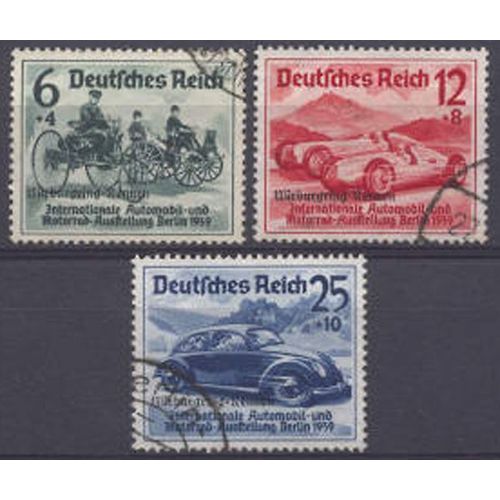 Timbre Collection Allemagne N° Yvert Et Tellier 629a/629c Oblitérés