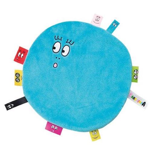 Doudou Plat Rond Barbapapa Bleu Jemini 21 Cm