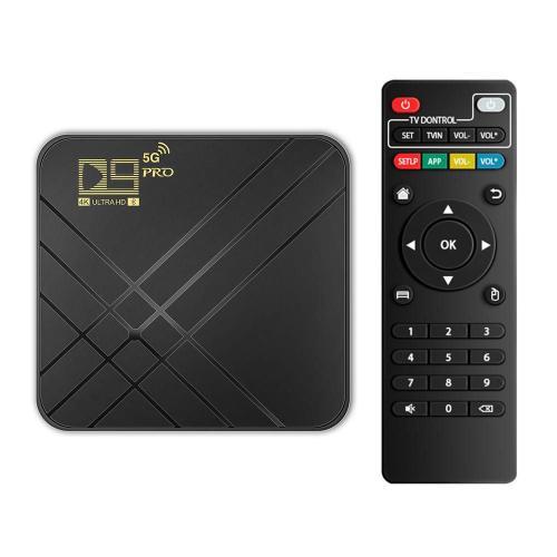 Boîtier Smart TV H.265, Android 10.0, Bluetooth, 4K, 3D, double WiFi, 2.4G/5G, 1 go de RAM, 8 go de ROM, Ethernet RJ45, lecteur multimédia, USB, décodeur