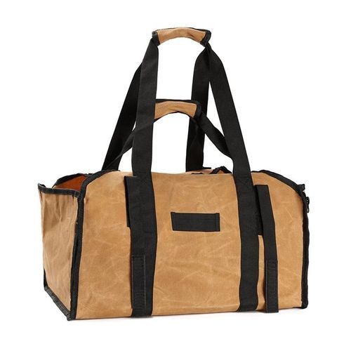 Sac De Voyage Inf Grande Toile Porte-Bois Marron