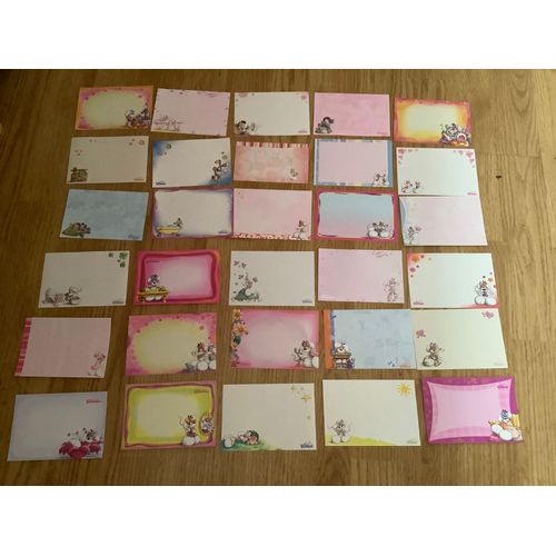 Lot De 30 Petites Feuilles Rectangles Diddl