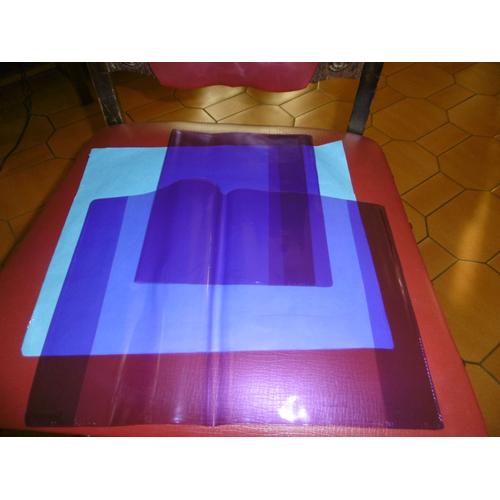 Protège Cahiers 17x22cm P.V.C. Cristal Lisse Transparent Violet 502.11 Modling Lot De 22