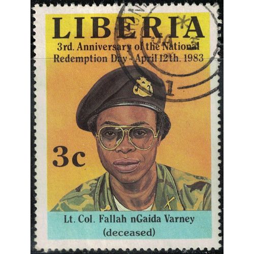 Liberia 1983 Oblitéré Used Lieutenant Colonel Fallah Ngaida Varney Y&t Lr 962 Su
