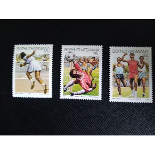 Timbre Bophuthatswana Yt 182 A 184 Sport . 1987 ( 050306 )