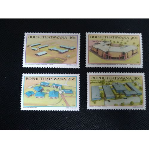 Timbre Bophuthatswana Yt 190 A 193 Séries: Éducation Tertiaire 1987 ( 050306 )