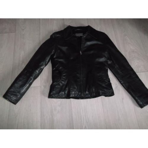 Veste En Cuir Noire Zippée Lola Espeleta Taille M/2/38