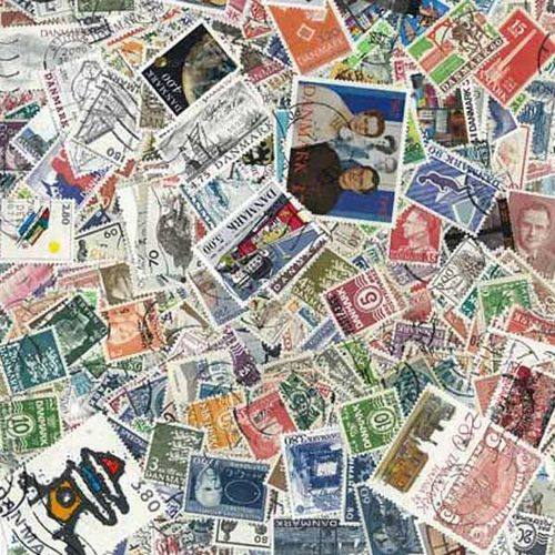 Collection De Timbres Danemark Oblitérés : Qté - 600 Timbres Différents