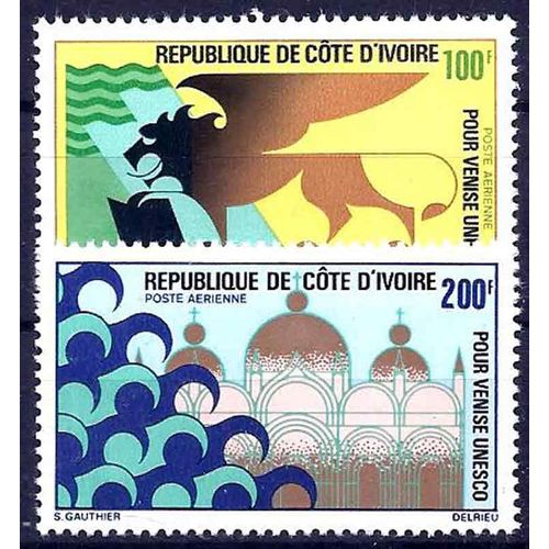 Timbre Collection Côte D'ivoire N° Yvert Et Tellier Pa 54/55 Neuf Sans Charnière