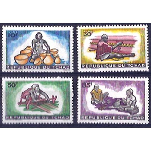 Timbre Collection Tchad N° Yvert Et Tellier 94/97 Neuf Sans Charnière